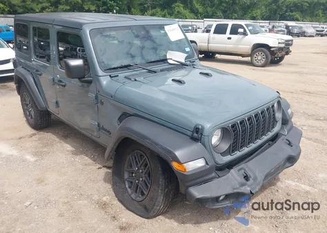 2024 Jeep Wrangler 4-Door Sport S 4X4 z USA, uszkodzony, nr VIN 1C4PJXDG2RW247817